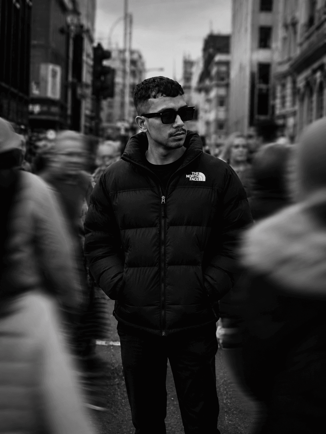 Ghassaan standing in a busy Karachi street